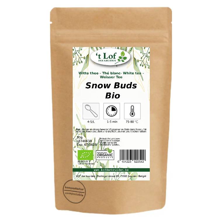 Witte thee Bio Snow Buds (China) - 50 gr 2 Witte thee Bio Snow Buds (China) - 50 gr - Afbeelding 2