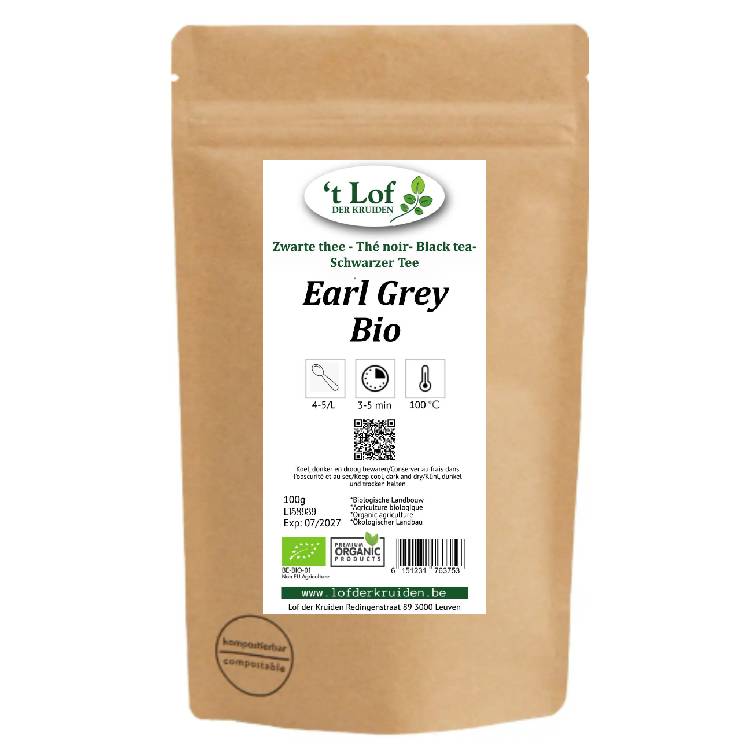 Zwarte thee Earl Grey Bio - 100 gr 2 Zwarte thee Earl Grey Bio - 100 gr - Afbeelding 2